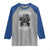 African American Motorcycle Raglan Shirt Skeleton Biker - Wonder Print Shop