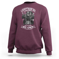 African American Motorcycle Sweatshirt Skeleton Biker - Wonder Print Shop