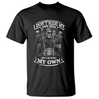 African American Motorcycle T Shirt Skeleton Biker - Wonder Print Shop