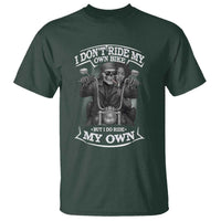 African American Motorcycle T Shirt Skeleton Biker - Wonder Print Shop