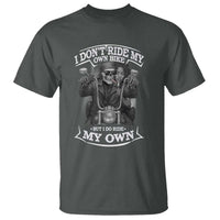 African American Motorcycle T Shirt Skeleton Biker - Wonder Print Shop