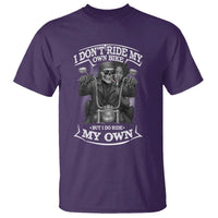 African American Motorcycle T Shirt Skeleton Biker - Wonder Print Shop