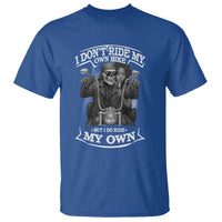 African American Motorcycle T Shirt Skeleton Biker - Wonder Print Shop
