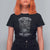 African American Motorcycle T Shirt For Women Skeleton Biker - Wonder Print Shop