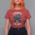 African American Motorcycle T Shirt For Women Skeleton Biker - Wonder Print Shop