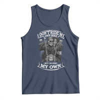 African American Motorcycle Tank Top Skeleton Biker - Wonder Print Shop