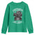 African American Motorcycle Youth Sweatshirt Skeleton Biker - Wonder Print Shop