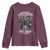 African American Motorcycle Youth Sweatshirt Skeleton Biker - Wonder Print Shop