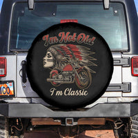 Funny Native American Biker Spare Tire Cover I Am Not Old I Am Classic - Wonder Print Shop