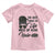 Funny Biker Woman Toddler T Shirt The Best Things In Life Mess Up Your Hair - Wonder Print Shop
