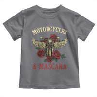 Motorcycle Women Biker Toddler T Shirt Motorcycles And Mascara Roses - Wonder Print Shop