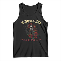 Skeleton Motorcycle Biker Tank Top Motorcycles And Mascara Roses - Wonder Print Shop
