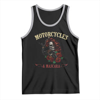 Skeleton Motorcycle Biker Tank Top Motorcycles And Mascara Roses - Wonder Print Shop