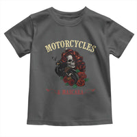 Skeleton Motorcycle Biker Toddler T Shirt Motorcycles And Mascara Roses - Wonder Print Shop