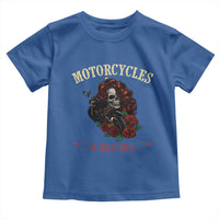 Skeleton Motorcycle Biker Toddler T Shirt Motorcycles And Mascara Roses - Wonder Print Shop