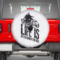 Funny Motorcycle Biker Spare Tire Cover Life Is Better When You Ride - Wonder Print Shop
