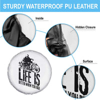 Funny Motorcycle Biker Spare Tire Cover Life Is Better When You Ride - Wonder Print Shop