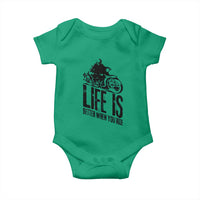 Funny Motorcycle Biker Baby Onesie Life Is Better When You Ride - Wonder Print Shop
