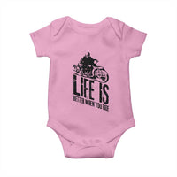 Funny Motorcycle Biker Baby Onesie Life Is Better When You Ride - Wonder Print Shop