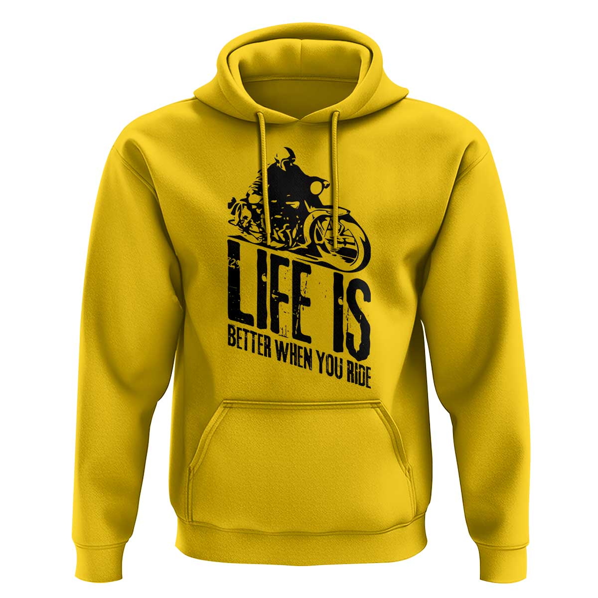 Funny Motorcycle Biker Hoodie Life Is Better When You Ride - Wonder Print Shop