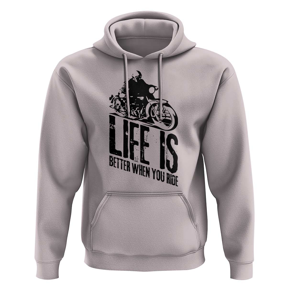 Funny Motorcycle Biker Hoodie Life Is Better When You Ride - Wonder Print Shop