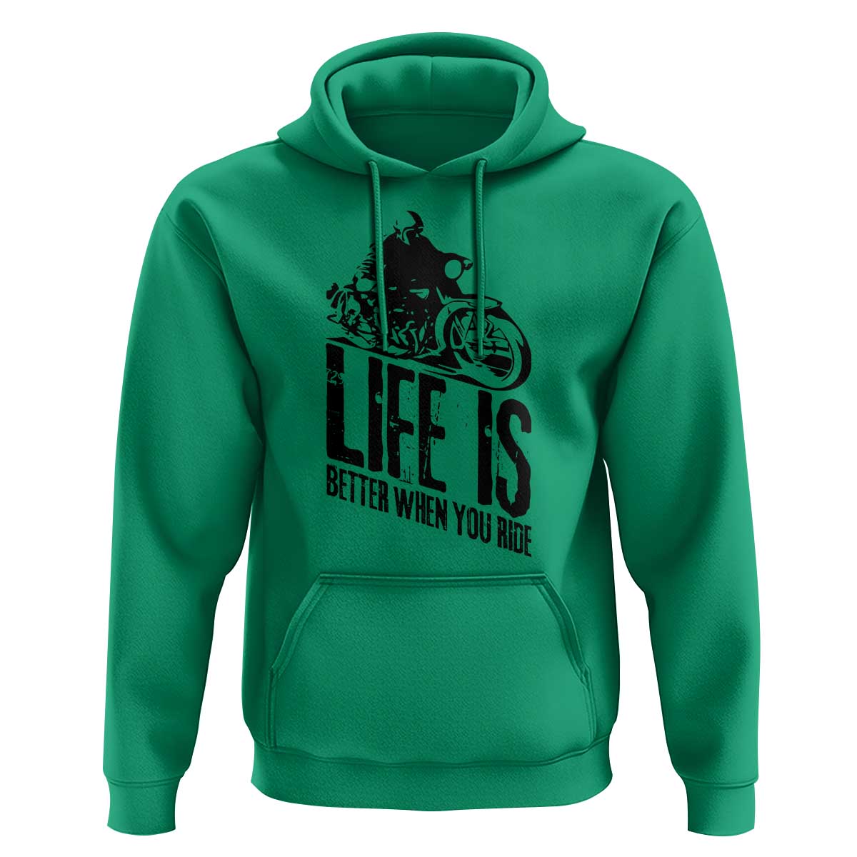 Funny Motorcycle Biker Hoodie Life Is Better When You Ride - Wonder Print Shop