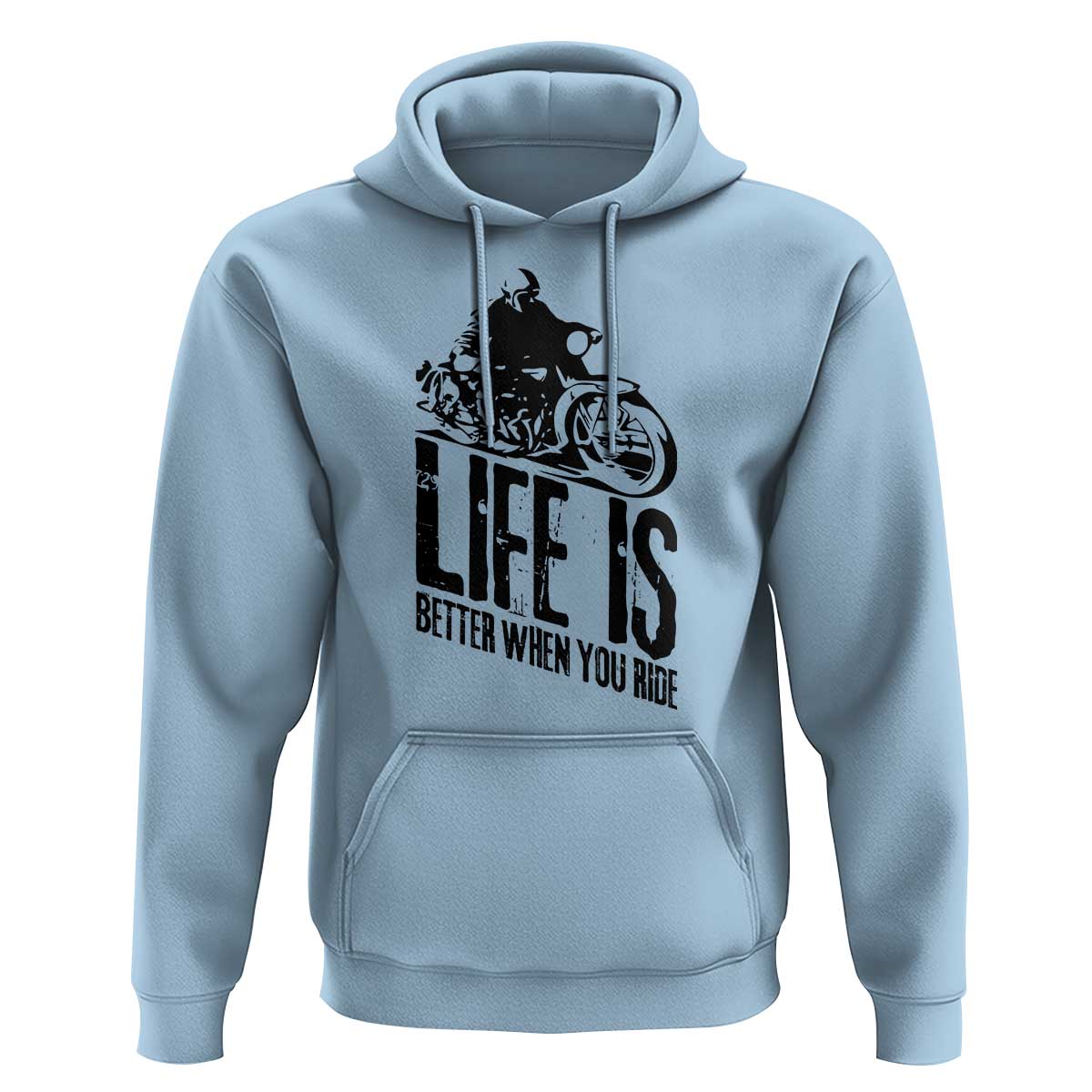 Funny Motorcycle Biker Hoodie Life Is Better When You Ride - Wonder Print Shop