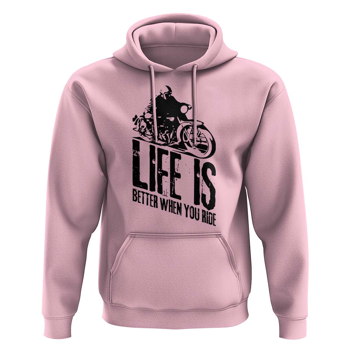 Funny Motorcycle Biker Hoodie Life Is Better When You Ride - Wonder Print Shop