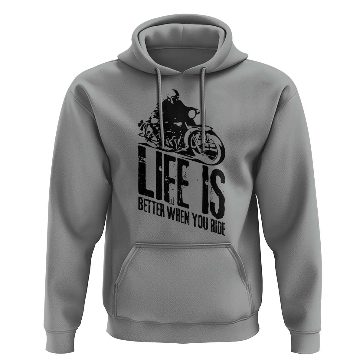 Funny Motorcycle Biker Hoodie Life Is Better When You Ride - Wonder Print Shop