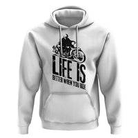 Funny Motorcycle Biker Hoodie Life Is Better When You Ride - Wonder Print Shop