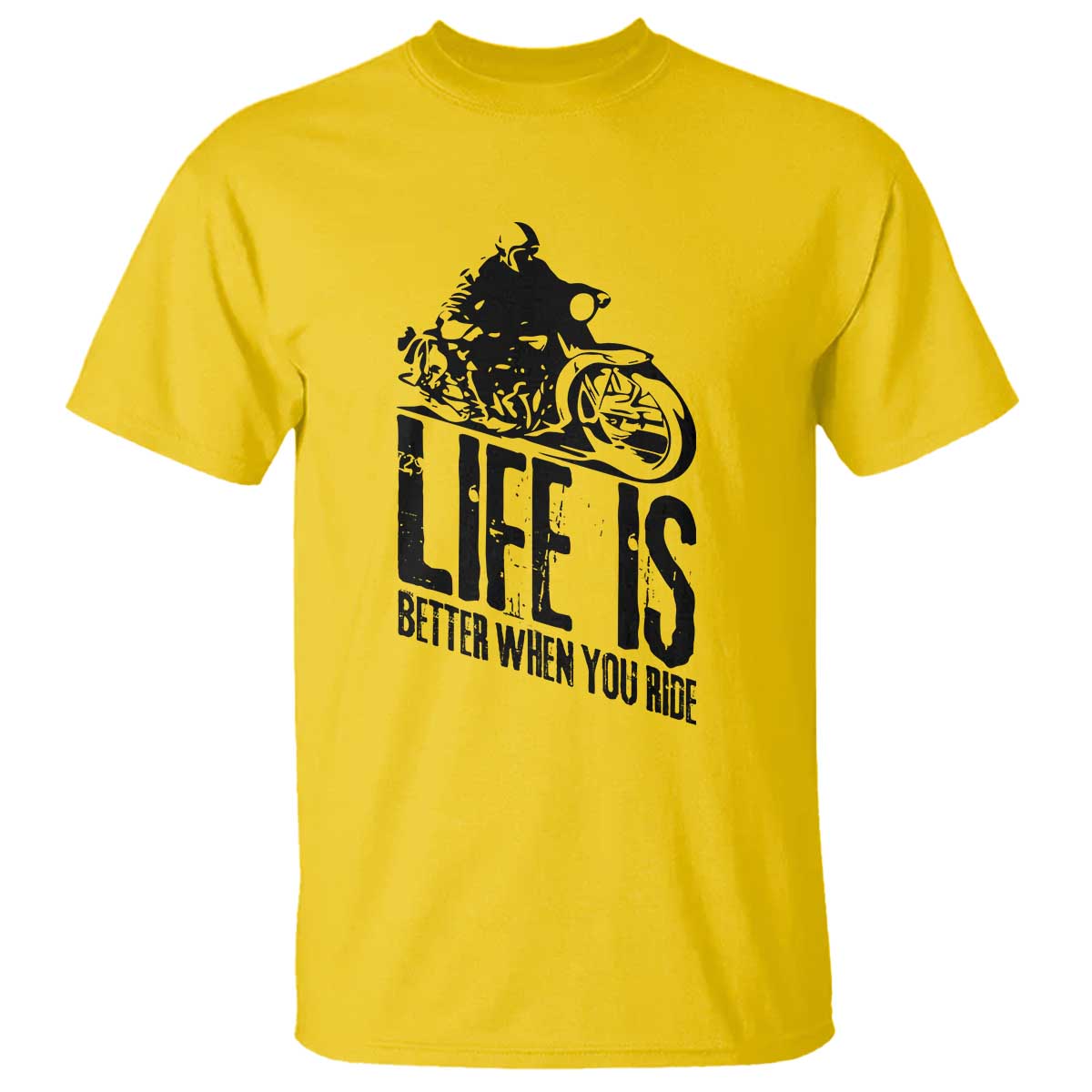 Funny Motorcycle Biker T Shirt Life Is Better When You Ride - Wonder Print Shop