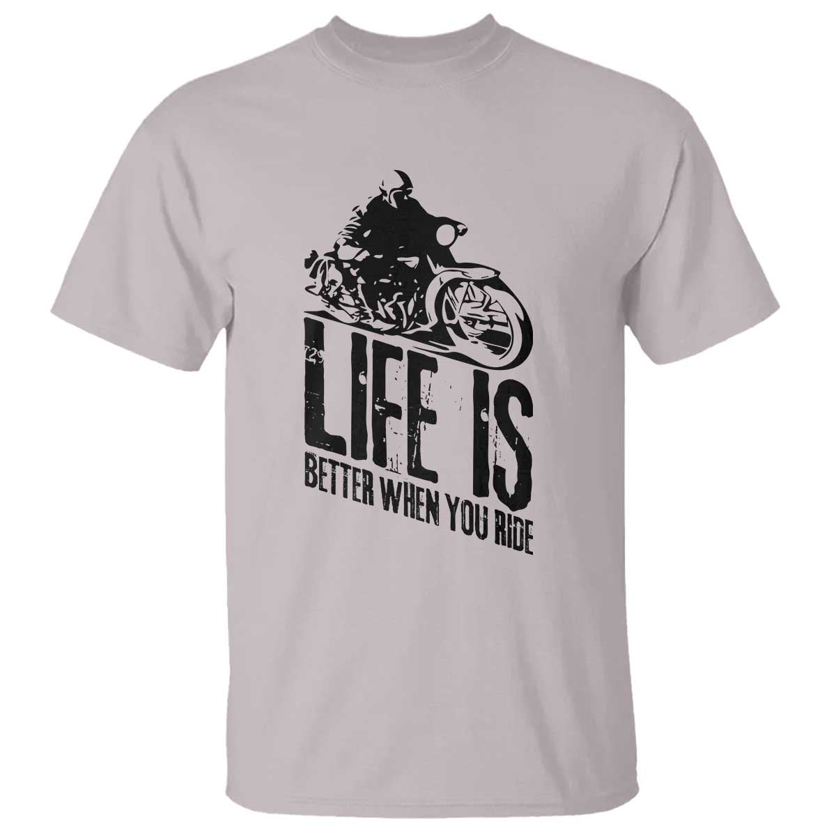 Funny Motorcycle Biker T Shirt Life Is Better When You Ride - Wonder Print Shop