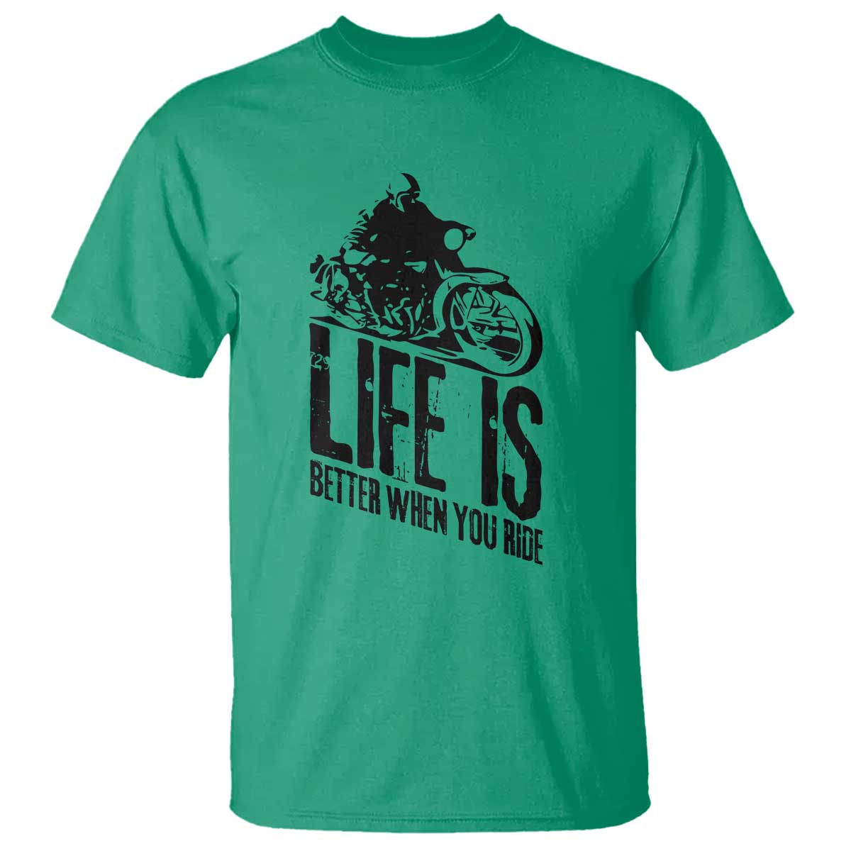 Funny Motorcycle Biker T Shirt Life Is Better When You Ride - Wonder Print Shop