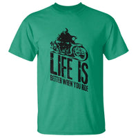 Funny Motorcycle Biker T Shirt Life Is Better When You Ride - Wonder Print Shop