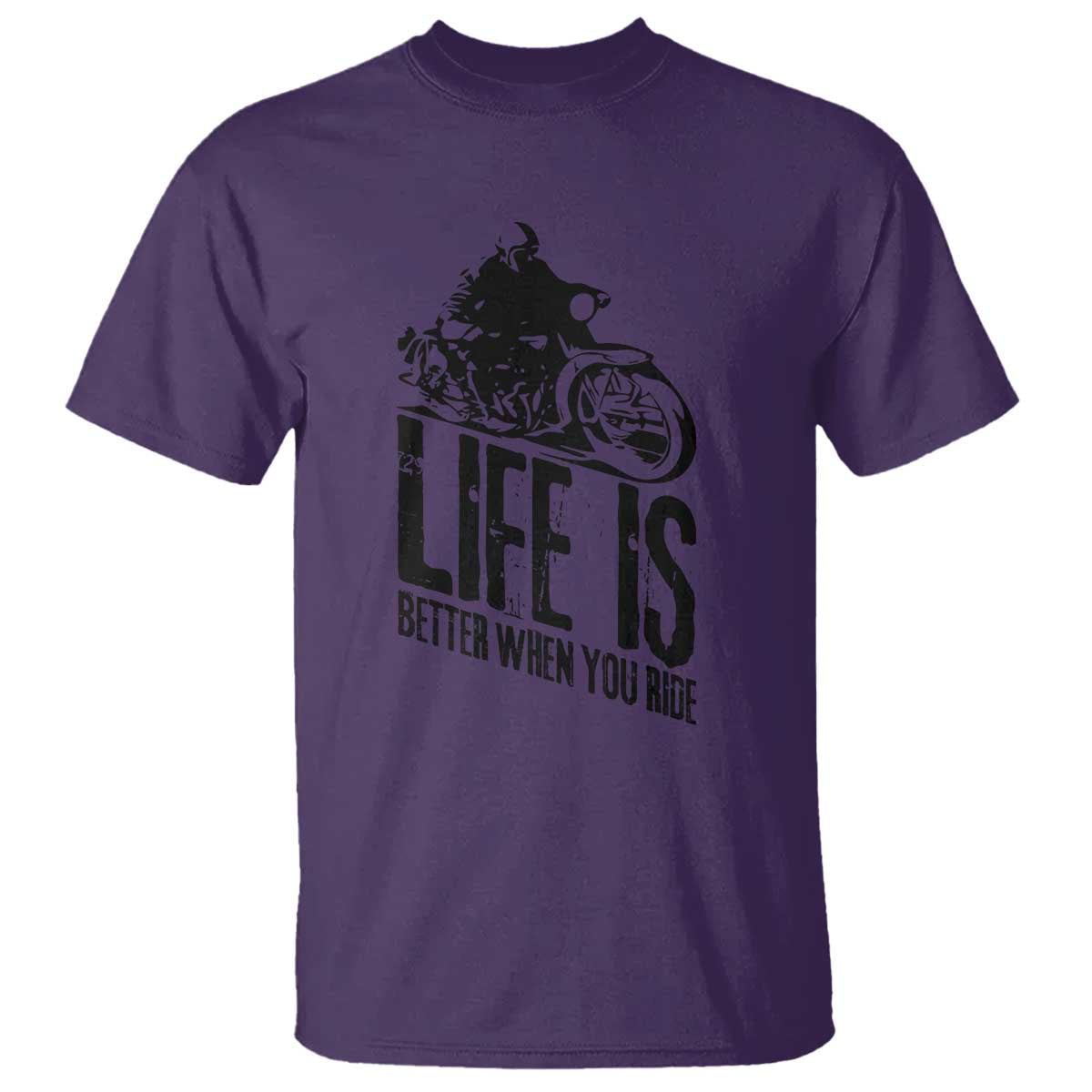 Funny Motorcycle Biker T Shirt Life Is Better When You Ride - Wonder Print Shop