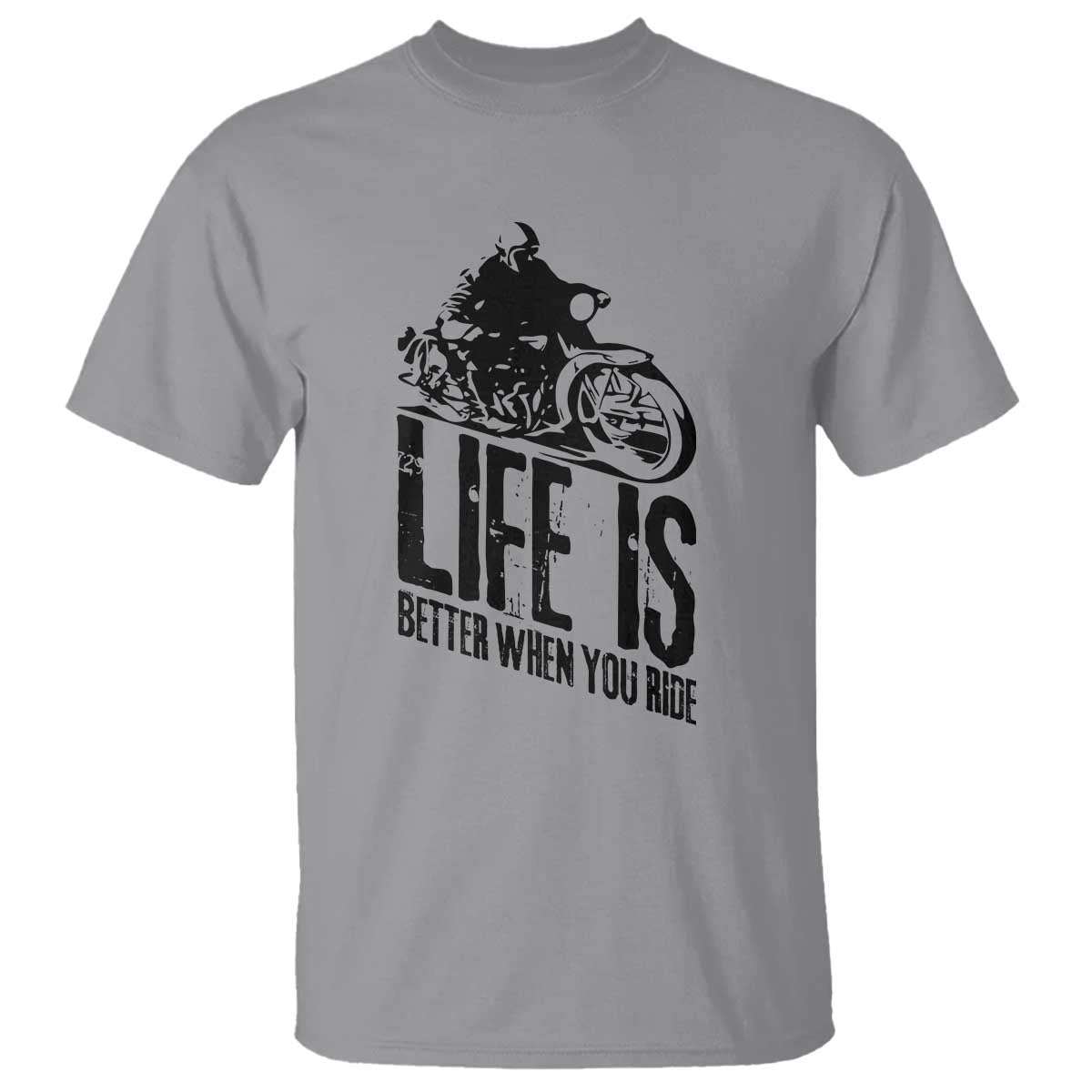Funny Motorcycle Biker T Shirt Life Is Better When You Ride - Wonder Print Shop