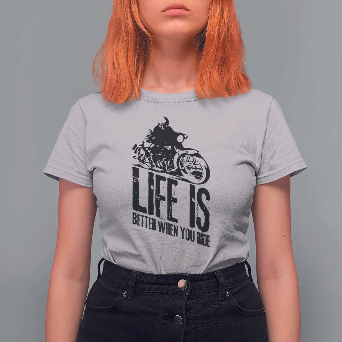 Funny Motorcycle Biker T Shirt For Women Life Is Better When You Ride - Wonder Print Shop