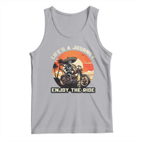 Funny Skeleton Mexican Motorcycle Biker Tank Top Life Is A Journey Enjoy the Ride - Wonder Print Shop