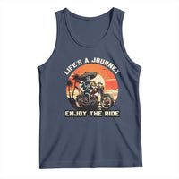Funny Skeleton Mexican Motorcycle Biker Tank Top Life Is A Journey Enjoy the Ride - Wonder Print Shop