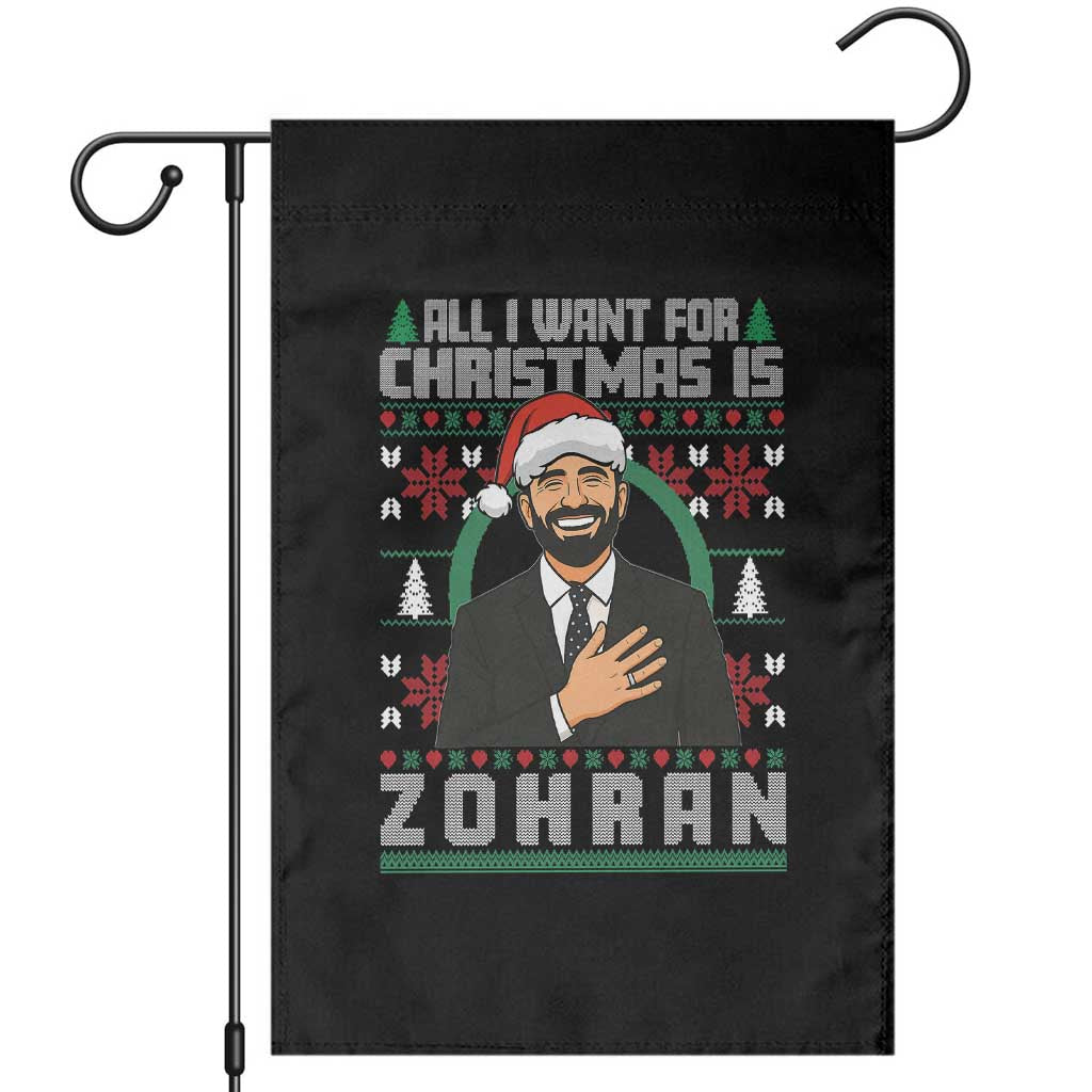 Zohran Mamdani Christmas Garden Flag All I Want For Xmas Is New York City - Wonder Print Shop