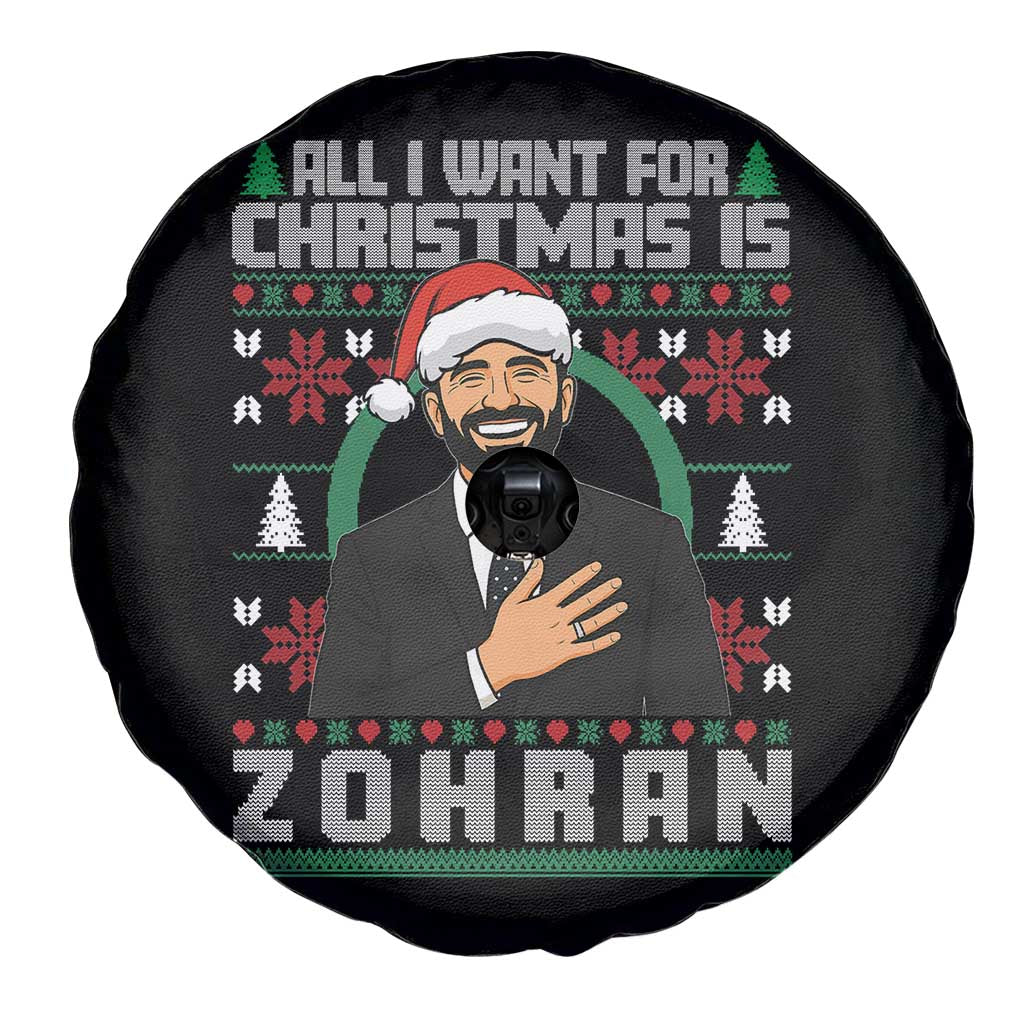 Zohran Mamdani Christmas Spare Tire Cover All I Want For Xmas Is New York City - Wonder Print Shop