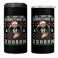 Zohran Mamdani Christmas 4 in 1 Can Cooler Tumbler All I Want For Xmas Is New York City - Wonder Print Shop