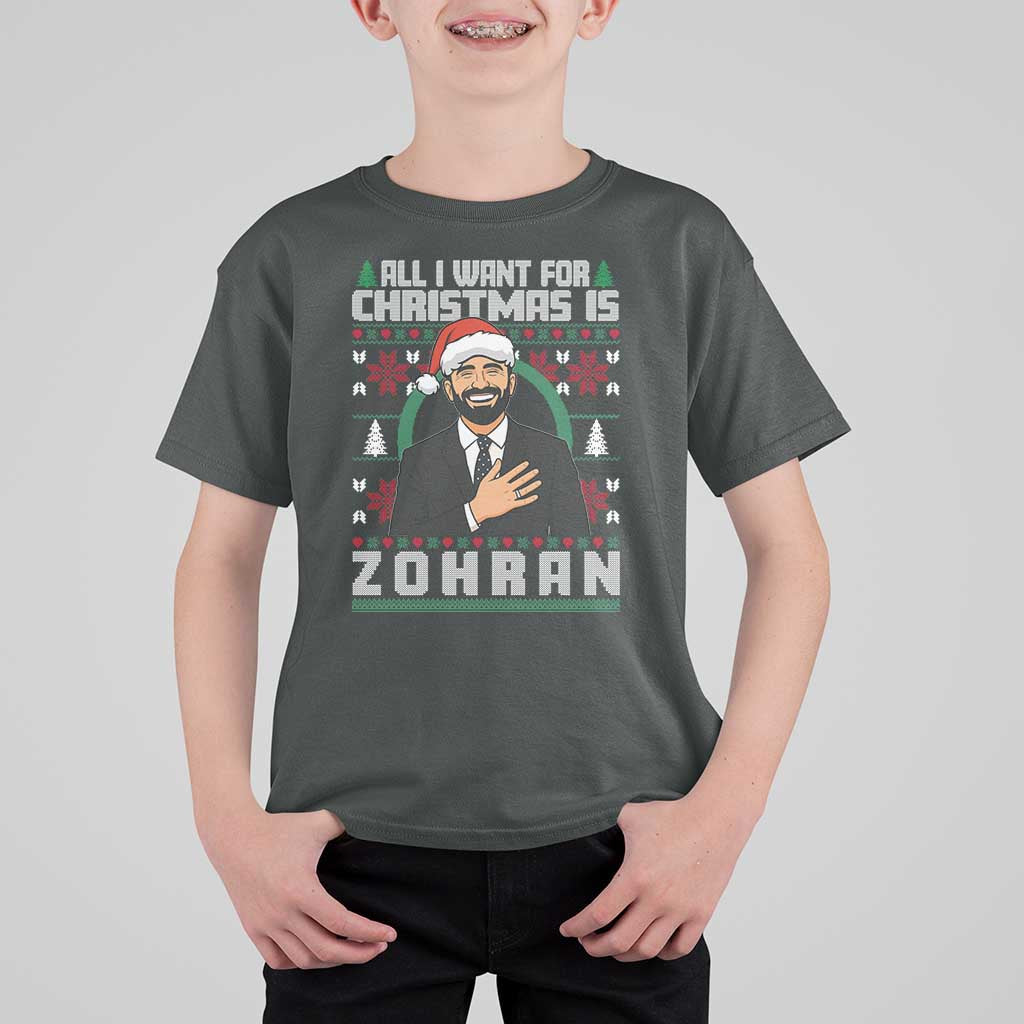 Zohran Mamdani Christmas T Shirt For Kid All I Want For Xmas Is New York City - Wonder Print Shop