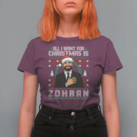 Zohran Mamdani Christmas T Shirt For Women All I Want For Xmas Is New York City - Wonder Print Shop