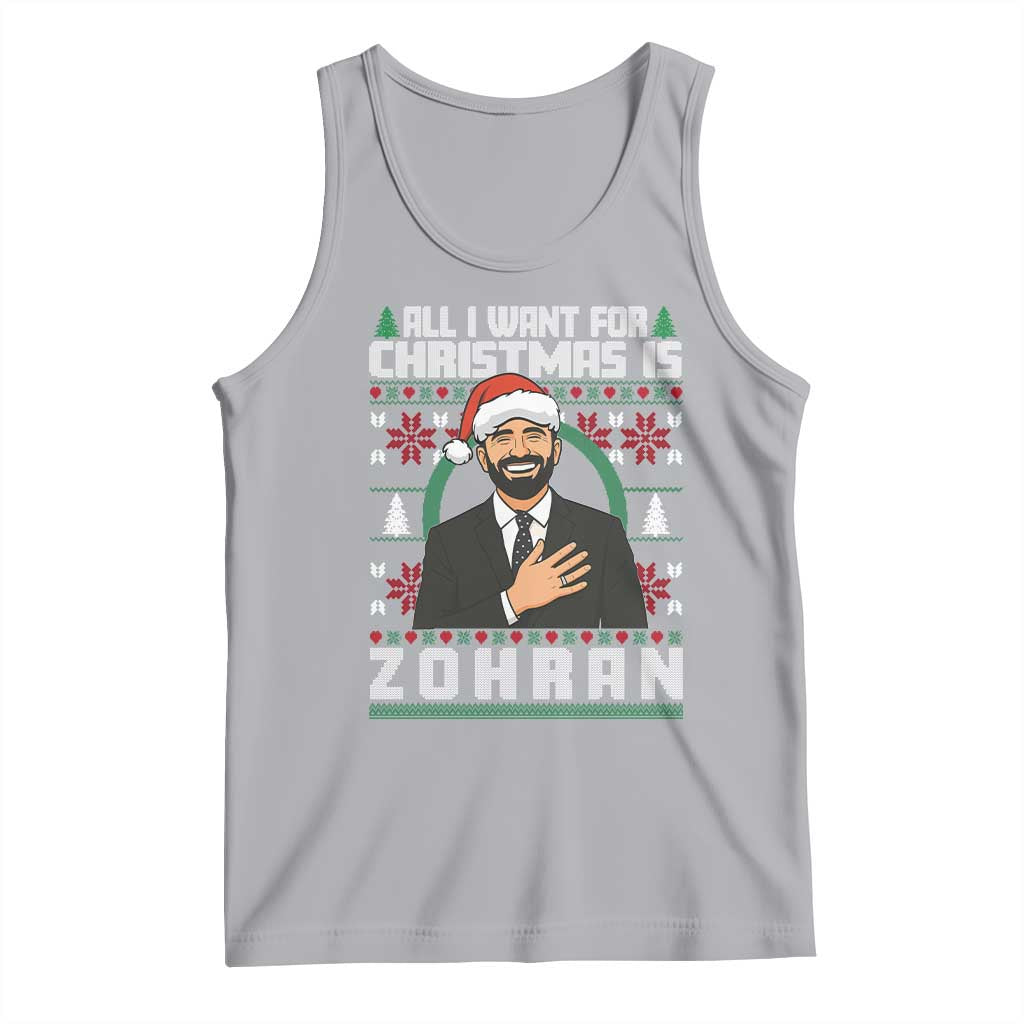 Zohran Mamdani Christmas Tank Top All I Want For Xmas Is New York City - Wonder Print Shop