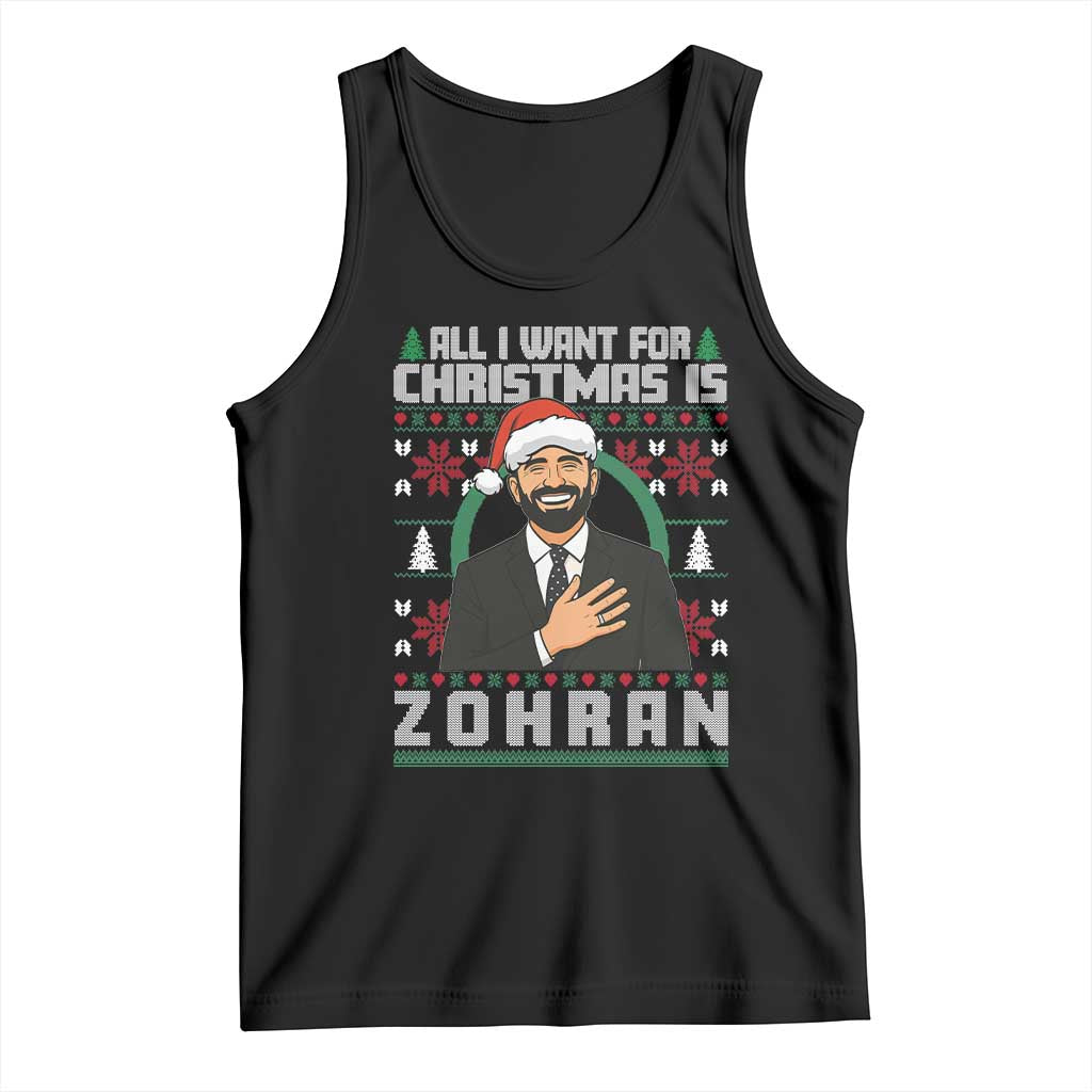 Zohran Mamdani Christmas Tank Top All I Want For Xmas Is New York City - Wonder Print Shop