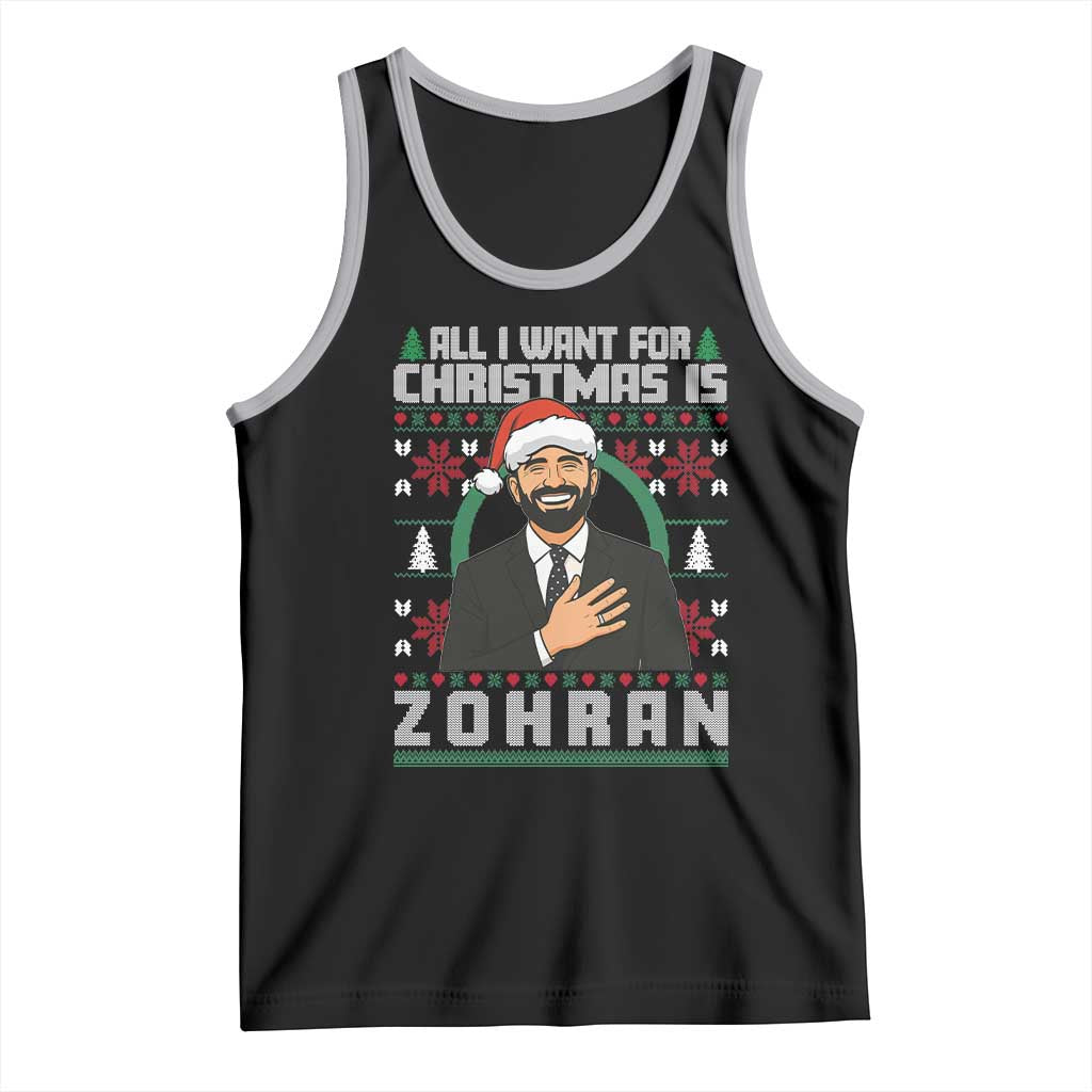 Zohran Mamdani Christmas Tank Top All I Want For Xmas Is New York City - Wonder Print Shop