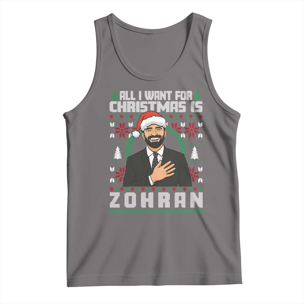 Zohran Mamdani Christmas Tank Top All I Want For Xmas Is New York City - Wonder Print Shop