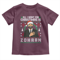 Zohran Mamdani Christmas Toddler T Shirt All I Want For Xmas Is New York City - Wonder Print Shop