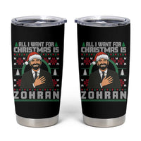 Zohran Mamdani Christmas Tumbler Cup All I Want For Xmas Is New York City - Wonder Print Shop